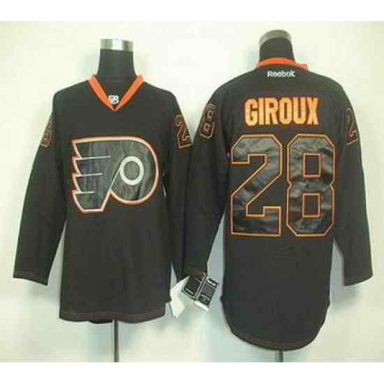 Philadelphia Flyers #28 CLAUDE GIROUX black ice Jersey